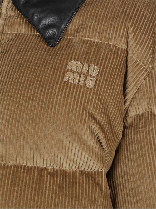 Corduroy down jacket MIU MIU | ML1321179RF0594